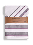 Σετ Πετσέτες Μπάνιου 3τμχ. Homelovers Organic 30X30+50X80+70X130 / White Purple